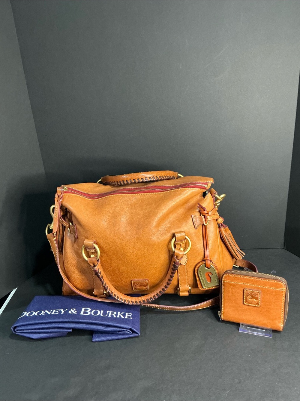 Dooney & Bourke Florentine Large Satchel and Small Zip Around Wallet